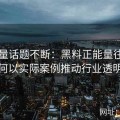 正能量话题不断：黑料正能量往期中如何以实际案例推动行业透明化