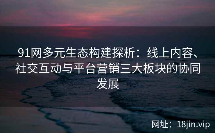 91网多元生态构建探析:线上内容、社交互动与平台营销三大板块的协同发展 91网多元生态构建探析:线上内容、社交互动与平台营销三大板块的协同发展