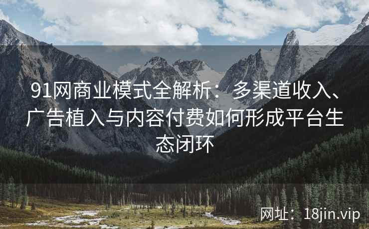 91网商业模式全解析：多渠道收入、广告植入与内容付费如何形成平台生态闭环